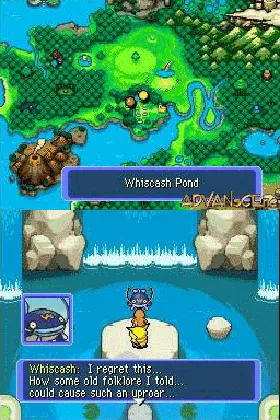 Pokemon Mystery Dungeon - Blue Rescue Team (USA) screen shot game playing